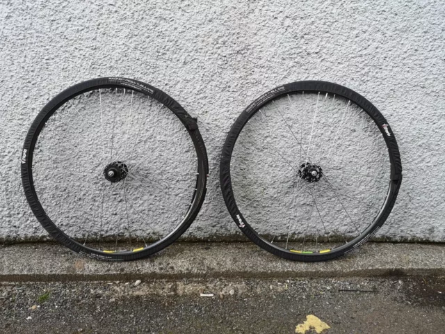 Rare Handbuilt Track Wheel Set, Tensile track hubs on Mavic Mach 2 CD2 rims, NOS