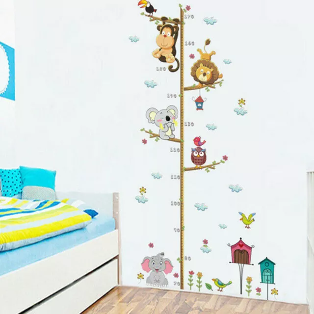 Monkey Animal Wall Stickers Zoo Tree Nursery Baby Kids Room DIY Decal Art Decor