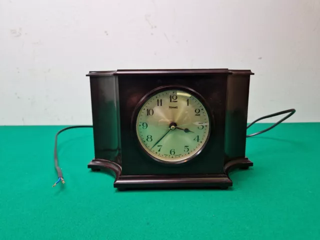 Vintage 24 cm FERRANTI Art Deco Bakelite Mantel Clock UNTESTED