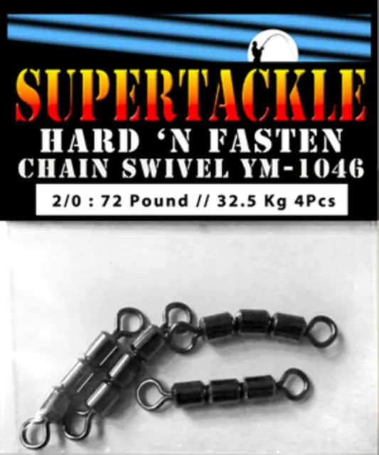 Supertackle - Swivels, Bead Chains, Fishing Line Crimps, Snaps, Connectors