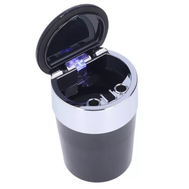 (Style 2)Ashtray Cup Holder Portable Fireproof Plastic LED Ashtray Universal