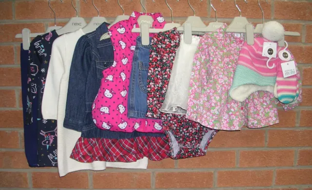 BLUEZOO GAP H&M etc Girls Bundle Dress Tops Jeans Skirt Bodywarmer Age 2-3 98cm