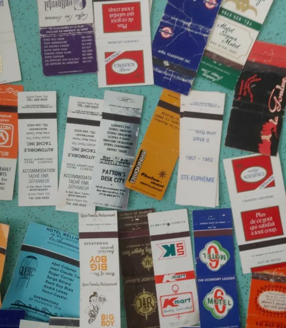 Vintage Lot of Matchbooks Many French from Quebec 3