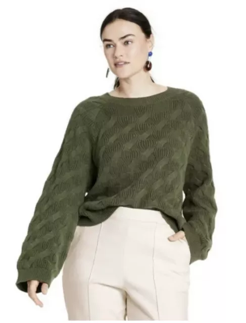 Target x Rachel Comey NWT Green Sweater Fall  - Size L- Large SOLD OUT!