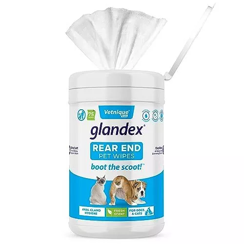 Glandex Lingettes pour Animaux domestiques pour Le Nettoyage et la désodorisatio