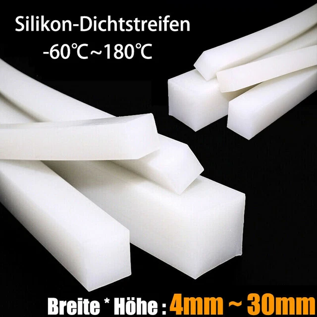 Guarnizione in silicone solido listelli quadrati tenuta asta quadrata larghezza*altezza 4~30 mm