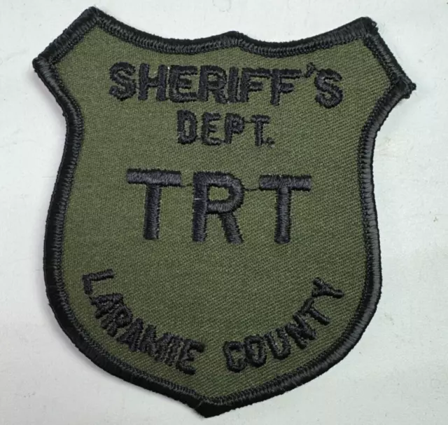 Laramie County Sheriff TRT Wyoming WY Tactical Response Team SWAT Subdued Patch