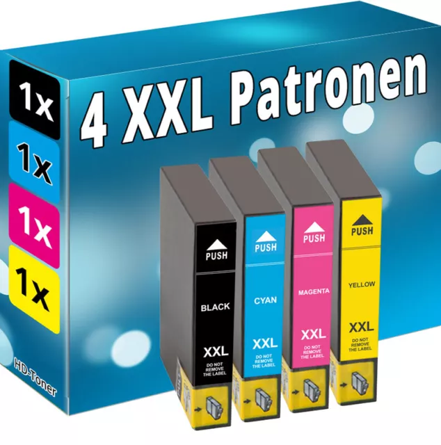 4x TINTE PATRONEN für EPSON Stylus S22 SX125 SX130 SX230 SX235W SX430 SX445