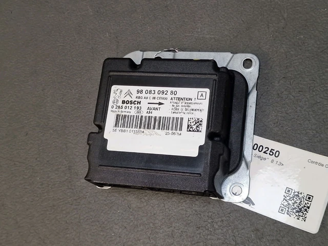 Calculateur Airbag Pour Peugeot 3008 I Et 5008 I - Références 9675181780 / 0285010830 - Occasion Bon État