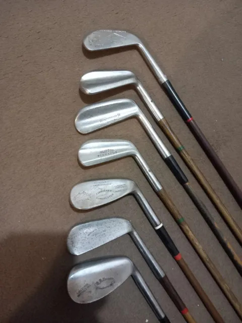 Antique Vintage Golf Clubs Irons Pinnacle Rangefinder John Makie Finniganns