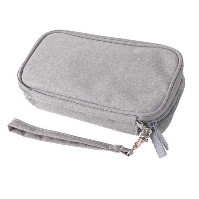 Gris C-TANHard Mallette de rangement multiple pour chargeurs, câbles de