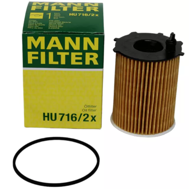 ORIGINAL MANN-FILTER ÖLFILTER FIAT PEUGEOT FORD CITROËN MINI MAZDA HU 716/2 x