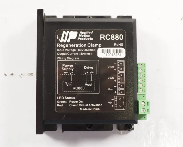 AMP RC880 Régénération à Serrage pour Dc-Input Disques Et Integré Moteurs