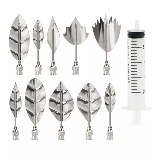 Beautifully Designed Pudding Nozzles and Squirt Tool for Cake Decoration