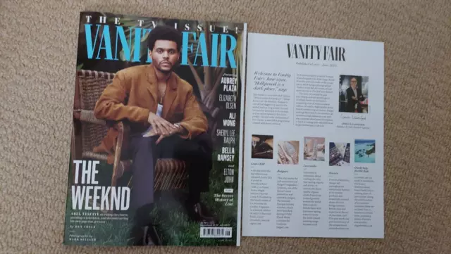 Vanity Fair Magazine (June) 2023 THE WEEKND ABEL TESFAYE Elton John Bella Ramsey