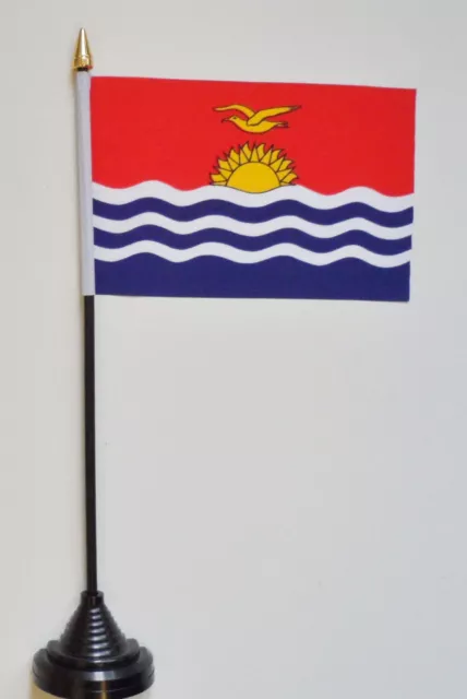 Kiribati Polyester Table Desk Flag