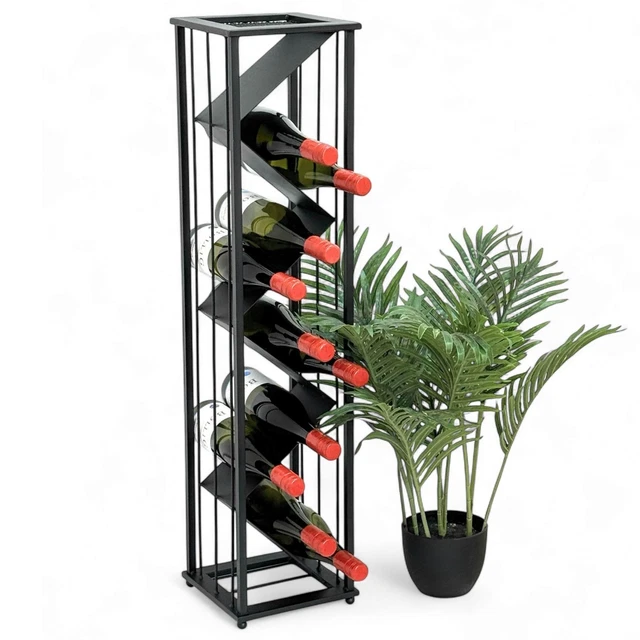 Designer Weinregal Pit 100 Cm Aus Metall Flaschenständer Flaschenhalter