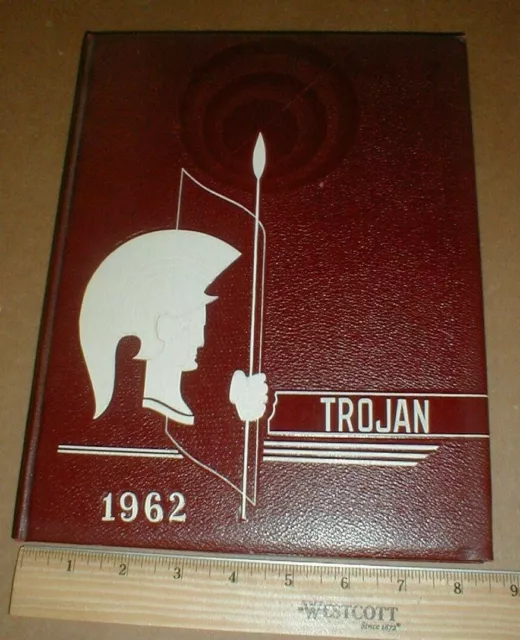 VTG 1962 Troy High School Yearbook Bradford County Pennsylvania PA