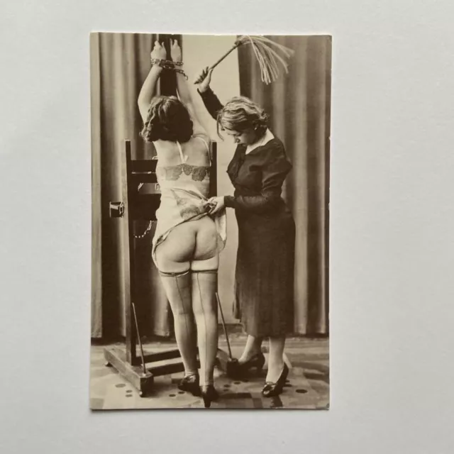 Antique Vintage Female Nude Postcard Risqué French Nude Woman Fetish Postcard