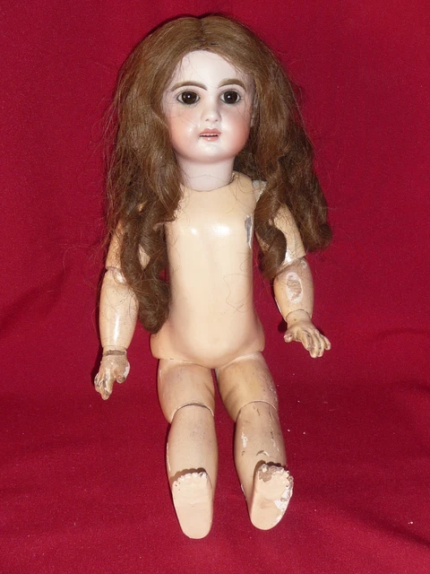 Poupée Ancienne 42 Cm – Tête, Mains Et Pieds En Porcelaine, Fille