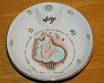 ASSIETTE CHAUFFANTE à bouillie bébé PORCELAINE ADP CADET ROUSSELLE Orgelet Jura 