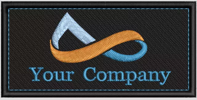 Company Logo Name patch, workwear Name Tag, Embroidery service, Business  Logo
