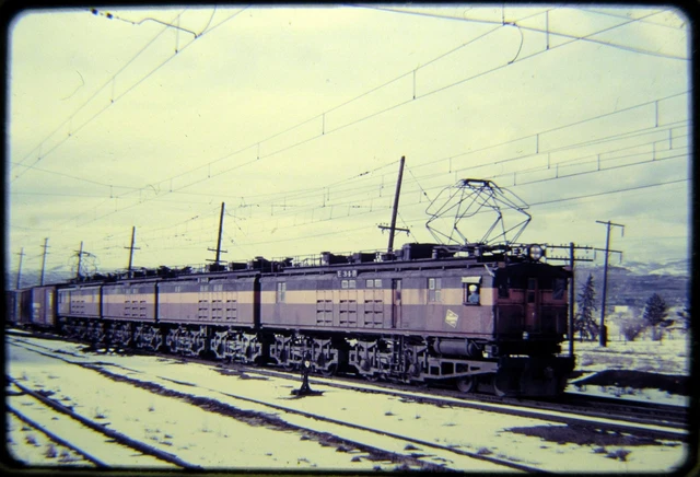 Duplicate Railroad Slide DSLD Milwaukee MILW E34 Electric Butte MT 1958