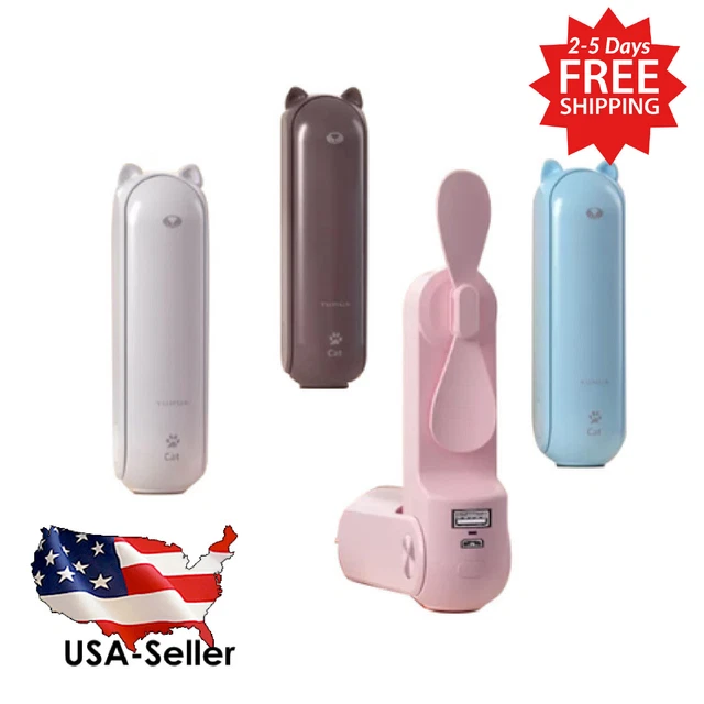USB Multifunctional Handheld Mini Fan with Power Bank and Rechargeable Function