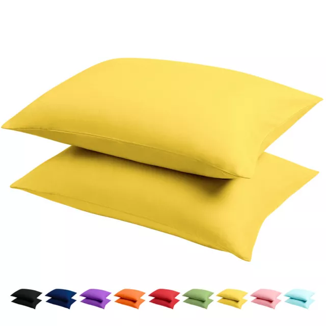 1800 Series Pillowcases - 2 Pillow Cases Per Set- King Size Standard Size - Sale