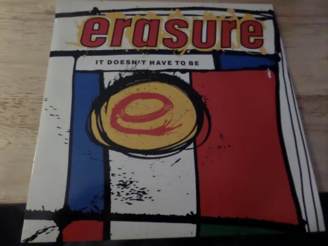 Erasure - It Doesn't Have To Be (1987)  7" Single Vinyl Record