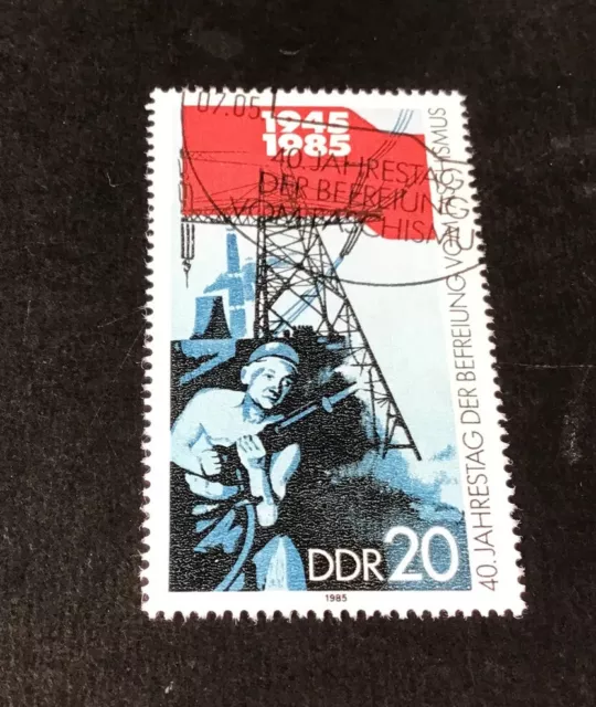 DDR . Mi-Nr  2942 Plattenfehler   II, gestempelt