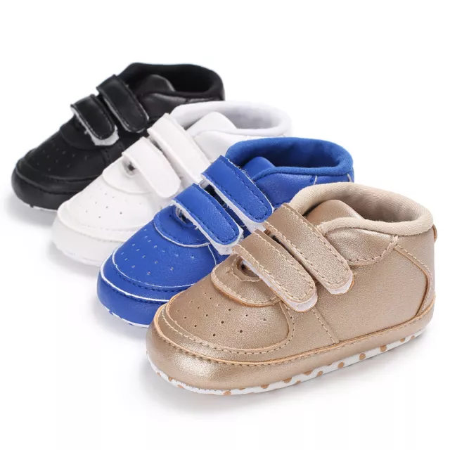 Newborn Baby Boy Girl Pram Shoes Infant Sneakers Toddler Pre Walker Shoes 0-18 M
