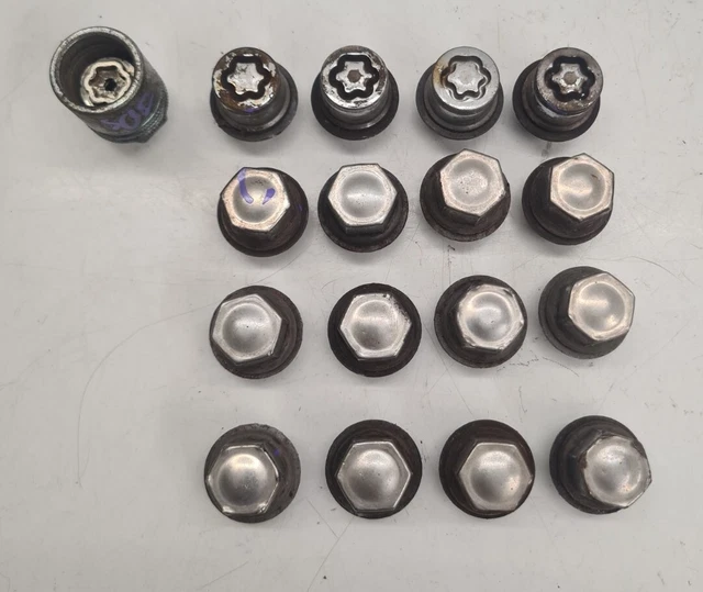 FORD FIESTA MK6 Focus Fusion Mk1 Locking Wheel Nuts With Key 4 Stud