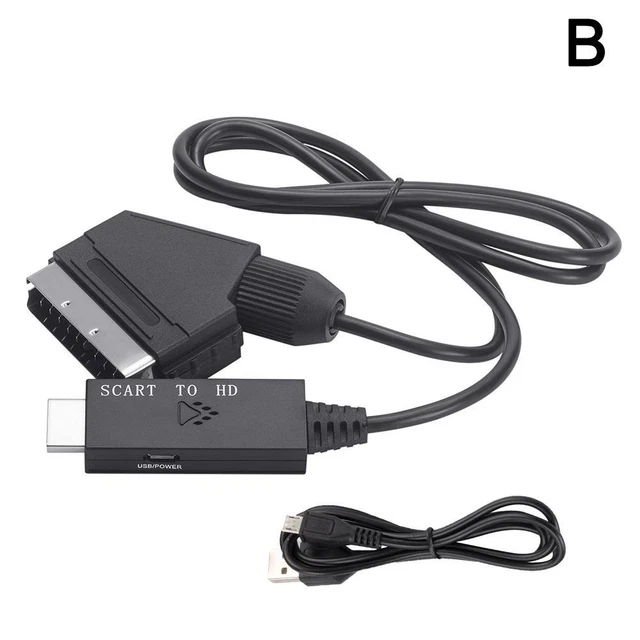 MSX computer to HDMI TV adapter kit. RGB SCART cable, Converter unit & HDMI  lead