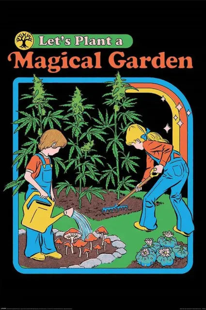 Poster Steven Rhodes Let's Plant A Magical Garden 61 x 91,5 cm