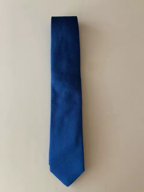 Thomas Pink silk tie, blue with texture