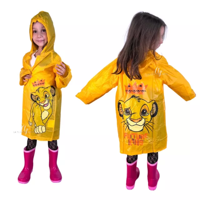 Le Leone Simba Giacca Para pioggia Impermeabile  3-8anni Mantella Giallo Poncho