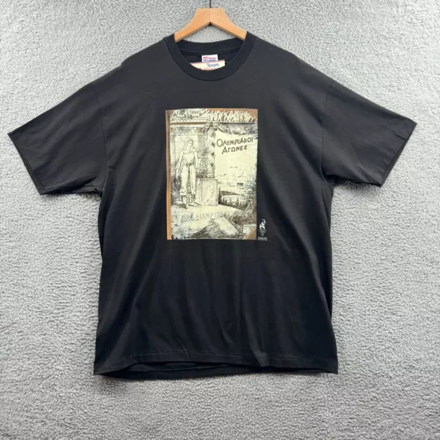 Hanes Vintage 1996 Atlanta Olympic Games T-Shirt Black XL