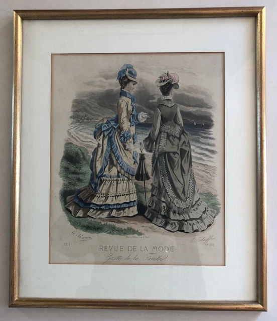 Gravure Ancienne Encadrée – Décoration Vintage – Pièce Unique – Idée Cadeau Déco