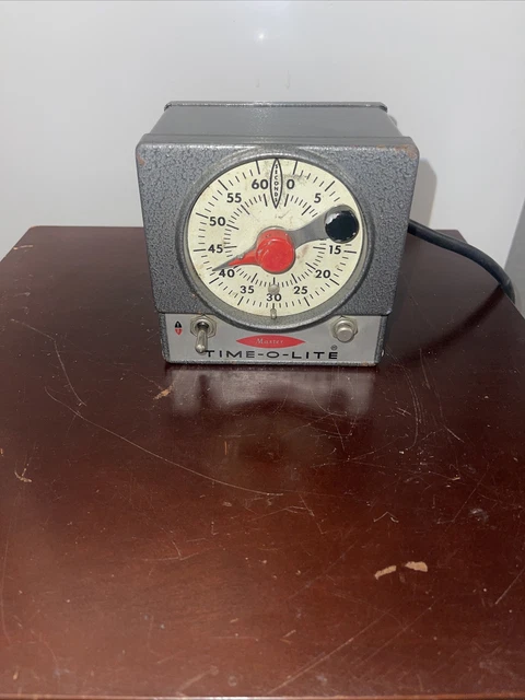 Temporizador de cuarto oscuro vintage Time-O-Lite Master M-59 con ampliador y salidas de luz de seguridad
