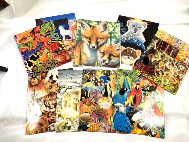 Vintage Animal Themed Folders & Binder Lot - MEAD - 1990's - Zoosters