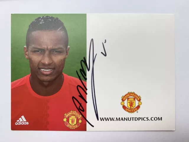 RARE Antonio Valencia Signed Official Manchester United Club Card 2016/17