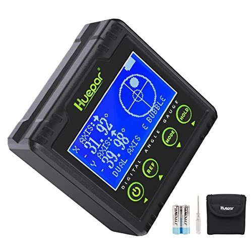 Digital Angle Gauge Protractor, Electronic Bubble Angle Finder Dual Axis AG03