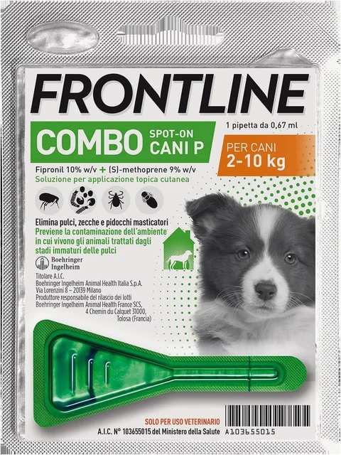 Combo, 1 Pipetta, Cane Taglia S (2 - 10 Kg), Antiparassitario per Cani, Cuccioli