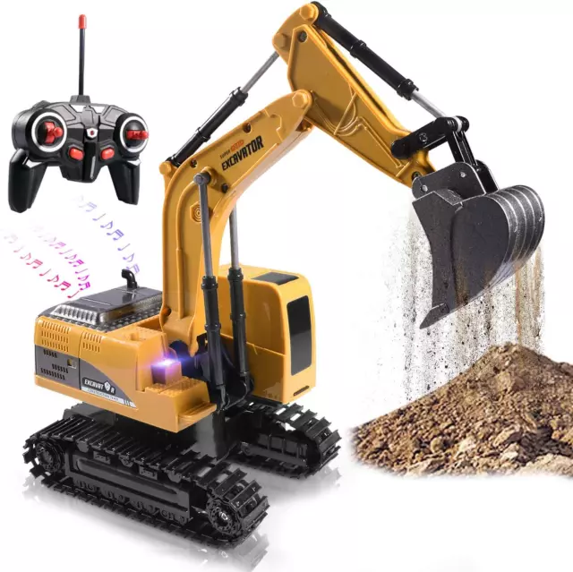 Juguetes Maquina De Construccion Excavadora Para Niños Infantil A Control Remoto
