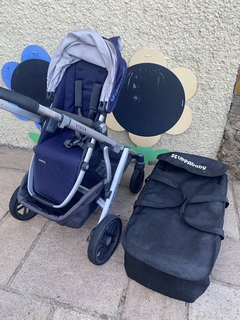 Uppababy Vista 2015 Travel System Pushchair inc Rumbleseat, Carrycot, Covers etc