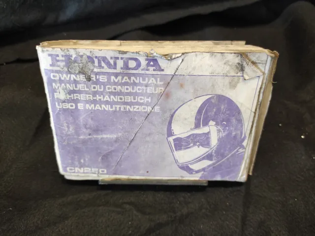 Manuale uso e manutenzione Honda Cn 250 Spazio Owners manual 