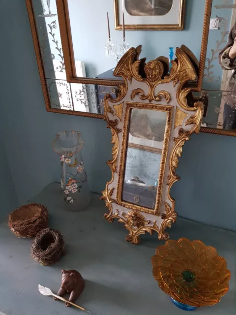 Miroir rectangulaire italien style baroque vénitien - Fin XIX ième ?