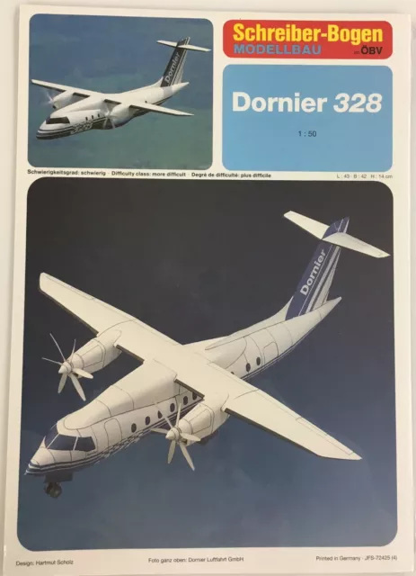 Schreiber-Bogen Modellbau Dornier Do 328 | Aue-Verlag 72425 | Flugzeug Modell