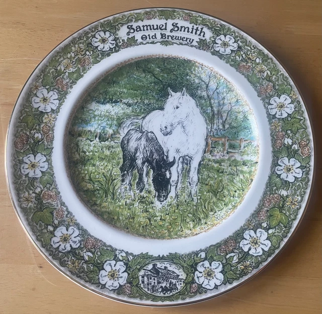 Samuel Smith Limited Edition English Bone China Plate Jenny Hinchliffe 1994